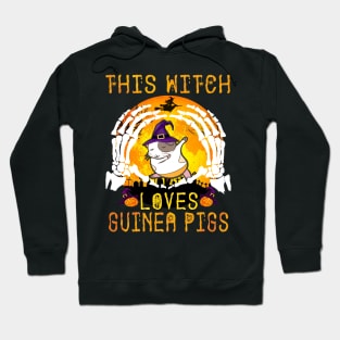 This Witch Loves Guinea Pigs Halloween (143) Hoodie